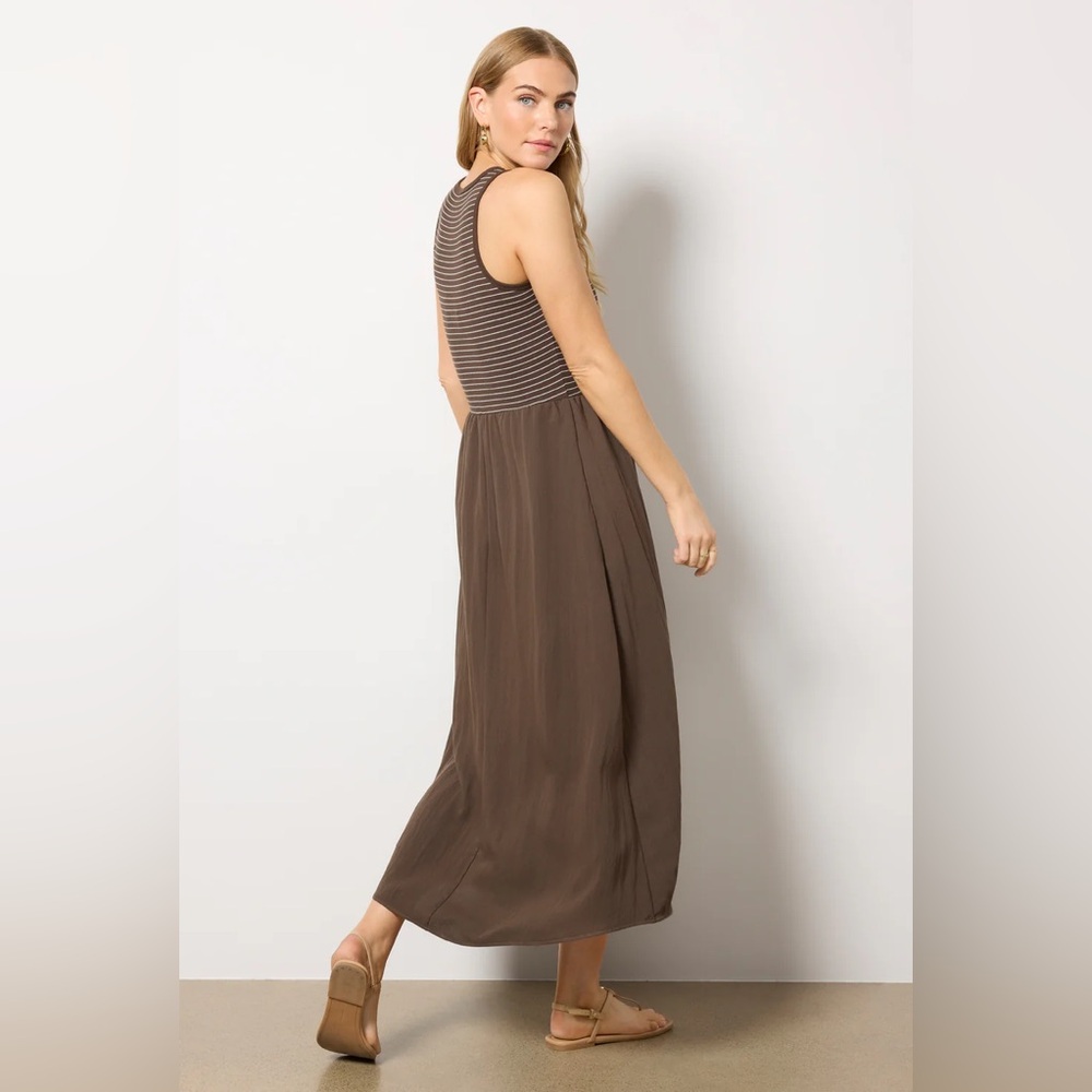 Z SUPPLY x EVEREVE Charlotte Midi Dress with Striped Bodice - Picture 2 of 7